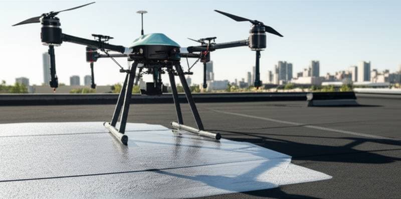 Image for Roof Coating Drones Cut Application Time by 70%