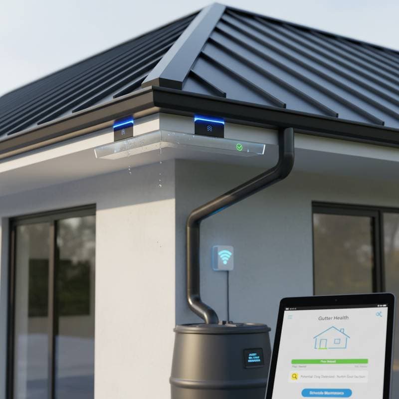 Image for Smart Gutters Alert Before Overflow Damage Strikes