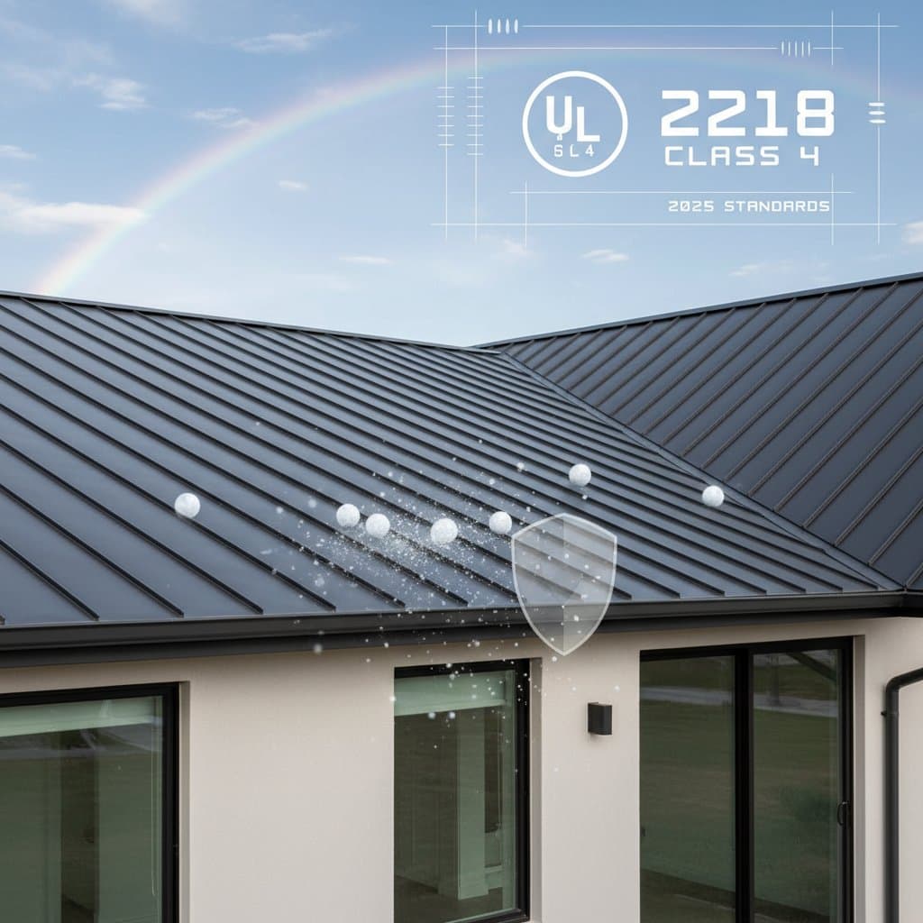 Featured image for New Hail Standards Make Metal Roofs Storm-Proof
