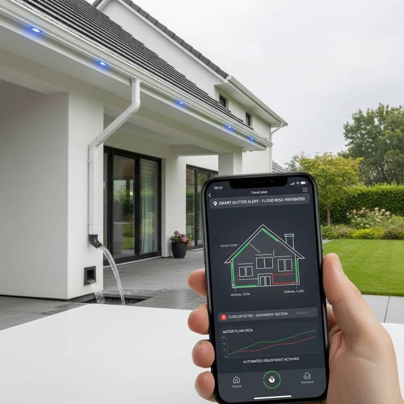 Image for Smart Gutters Send Alerts Before Water Damage Starts