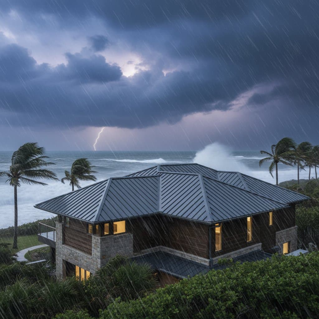 Image for Metal Roofs Stand Strong Against Hurricane Winds