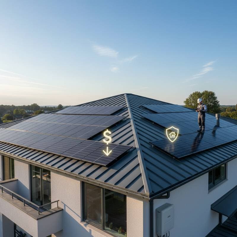 Featured image for Solar Metal Roofs Cut Energy Bills and Insurance Costs