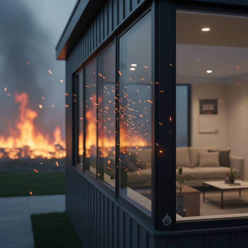 Impact Windows Block Wildfire Embers Miles Away