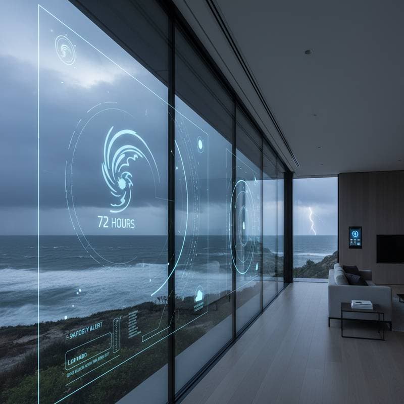 Image for Smart Windows Detect Category 5 Storms 72 Hours Early