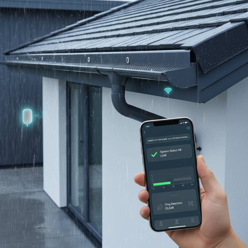 Smart Gutters Alert Your Phone Before Water Damage Hits