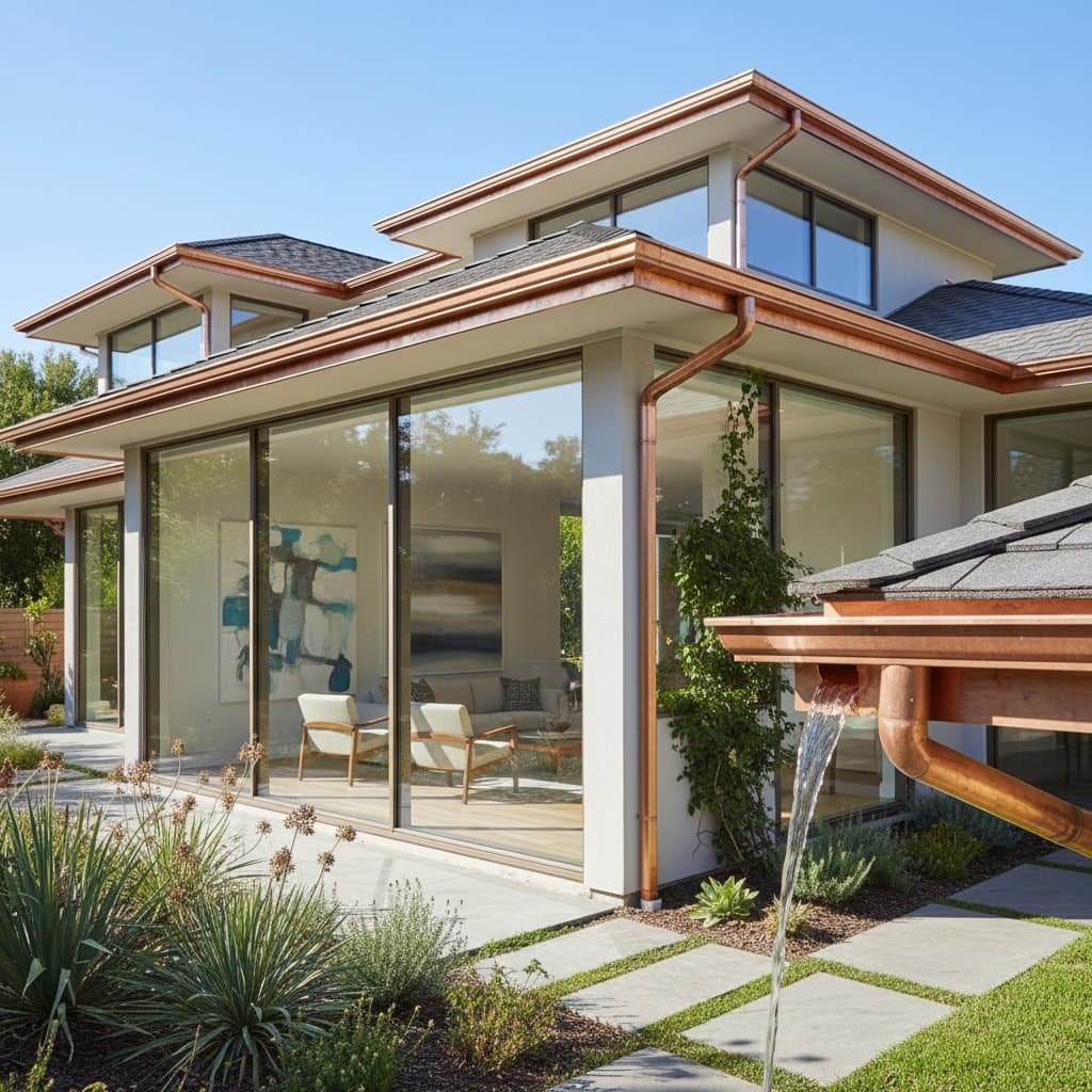 Why Copper Gutters Are the Smartest Luxury Home Investment