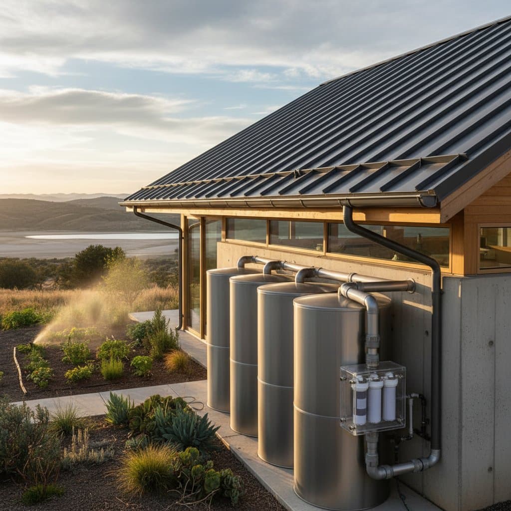 Image for Metal Roofs Capture Clean Rain for Drought Resilience