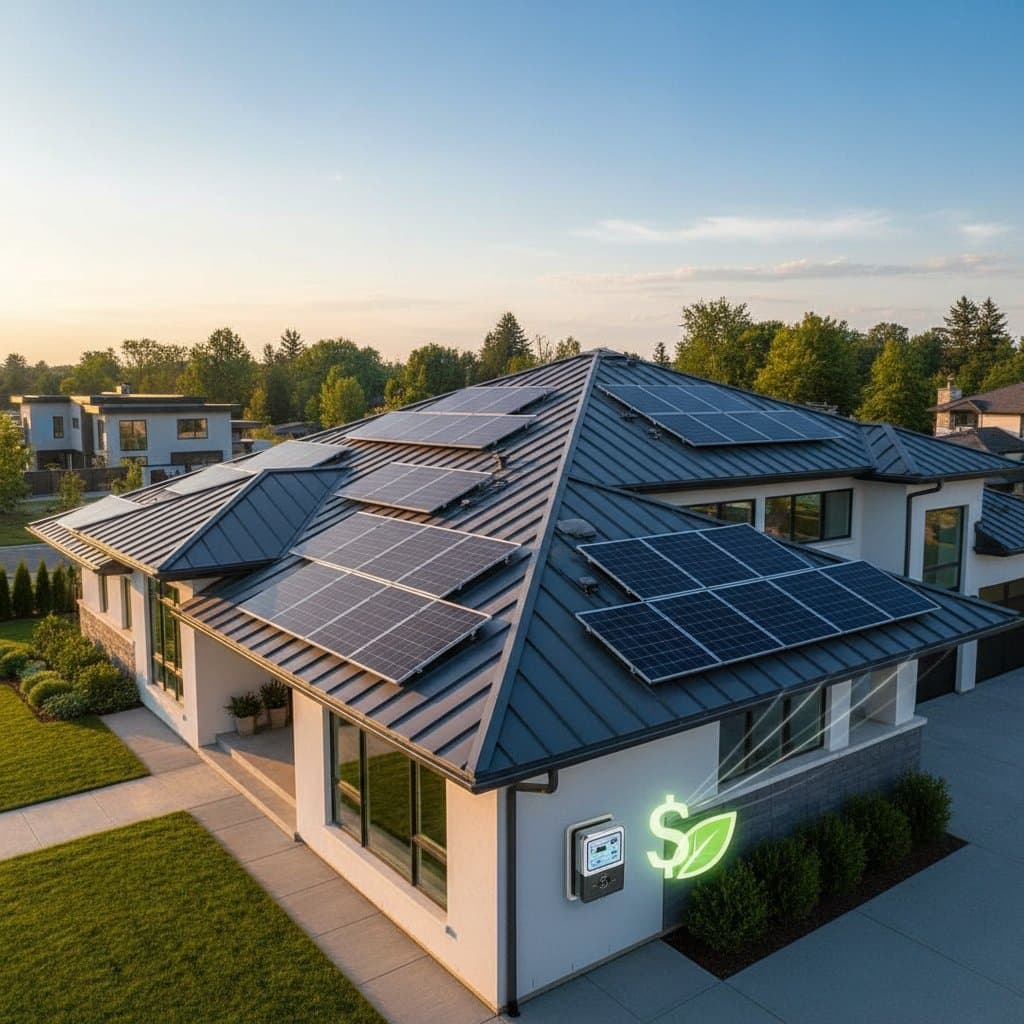 Image for Solar Metal Roofs Generate $2K Annual Power Income