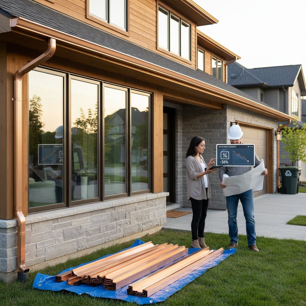 Supply Surge Slashing Copper Gutter Prices 35%