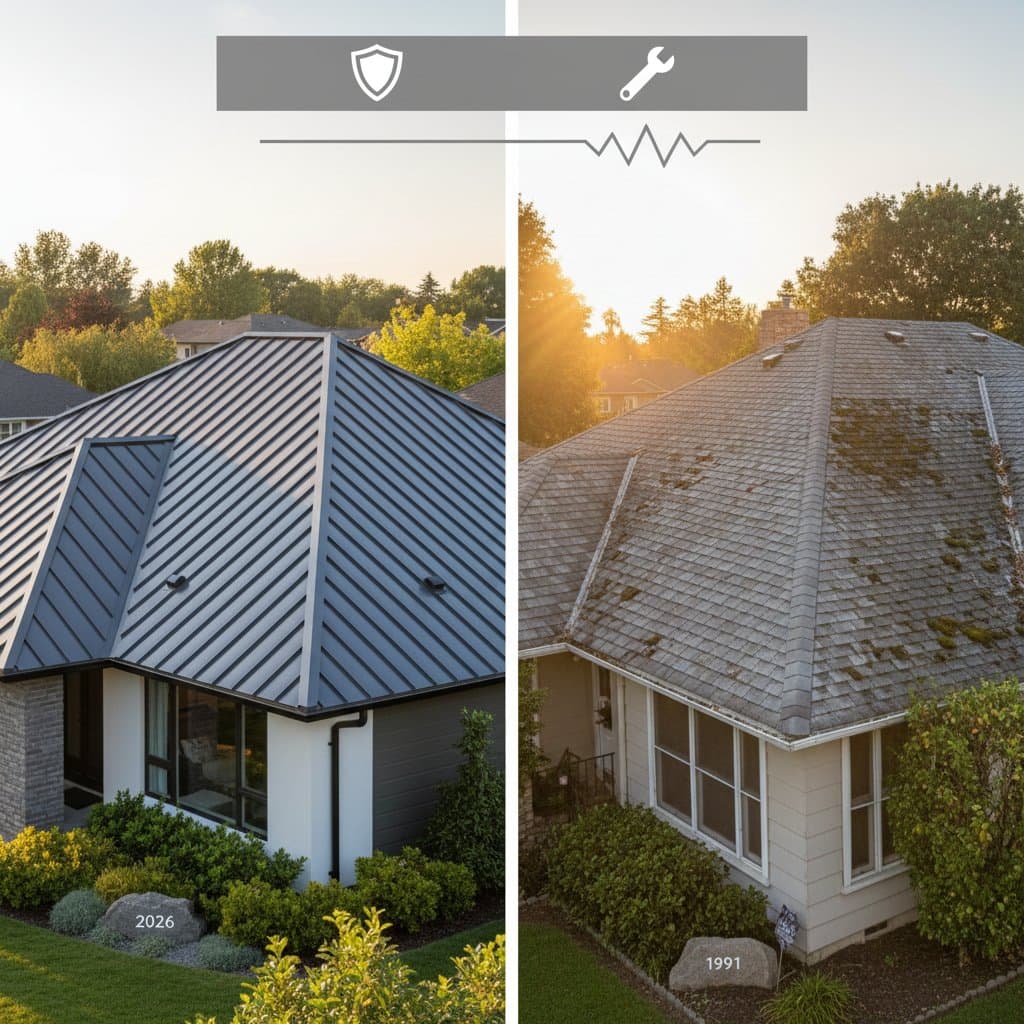 Featured image for Metal Roofs Last 60+ Years vs Shingles' 25