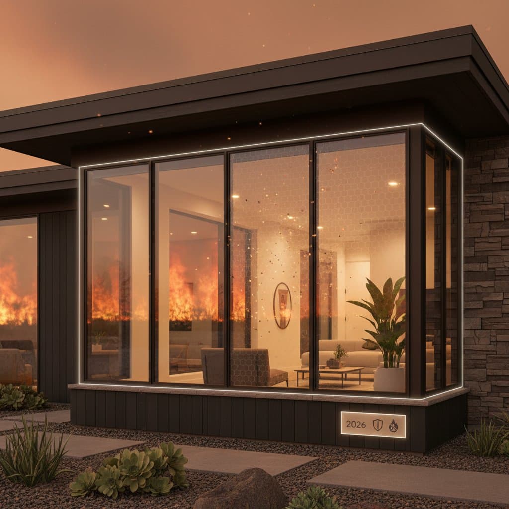Impact Windows Block Embers That Travel Miles From Flames