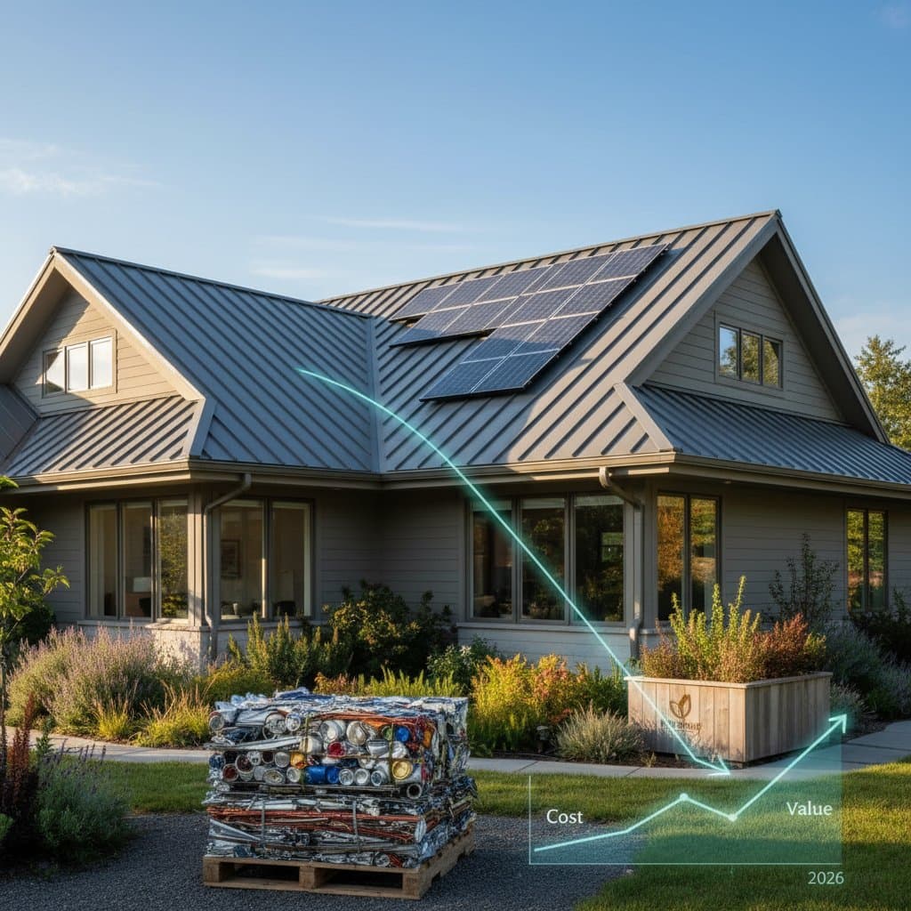 Image for Recycled Metal Roofs Now Cost Less Than Asphalt