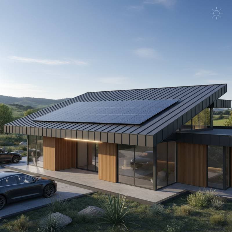 Image for Hybrid Roofing Combines Solar Power With Metal Durability