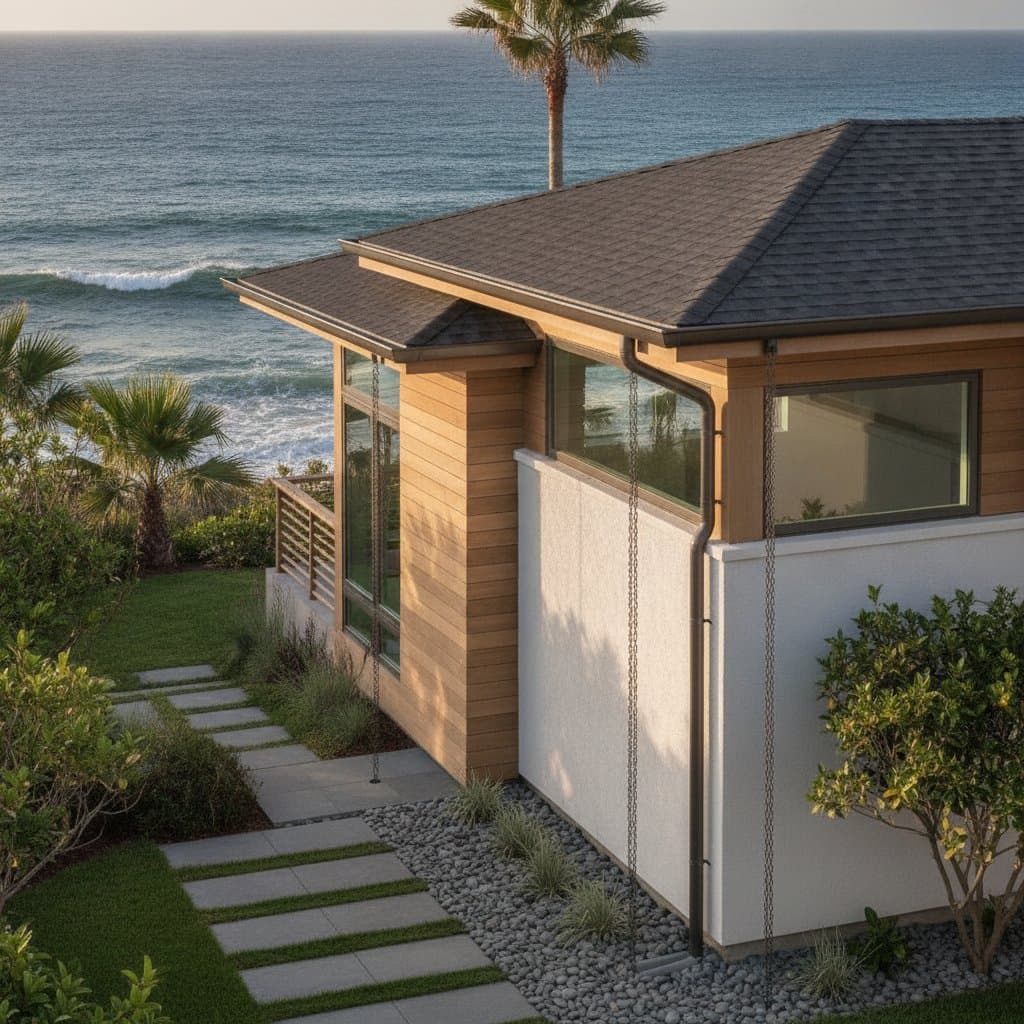 Saltwater Resistant Gutters Stop Coastal Corrosion