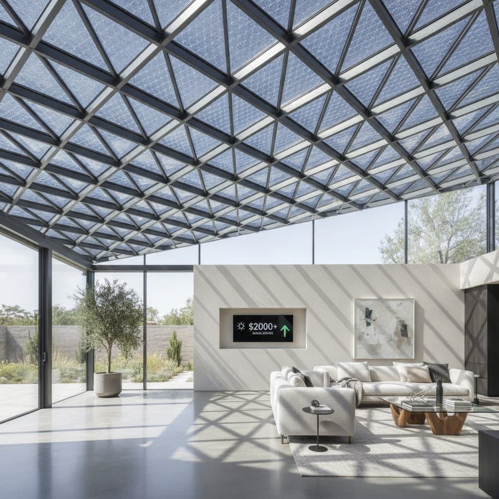 Transparent Solar Metal Roofs Generate $2K Yearly