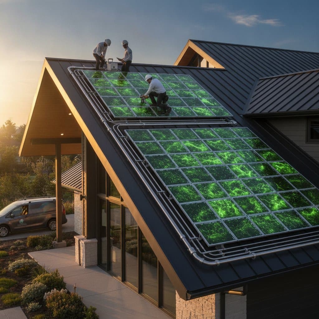 Metal Roofs That Generate Clean Energy with Algae