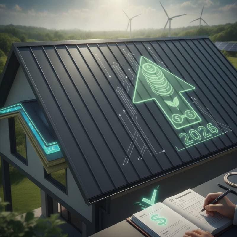 Featured image for Triple Your 2026 Tax Credits with Recycled Metal Roofs