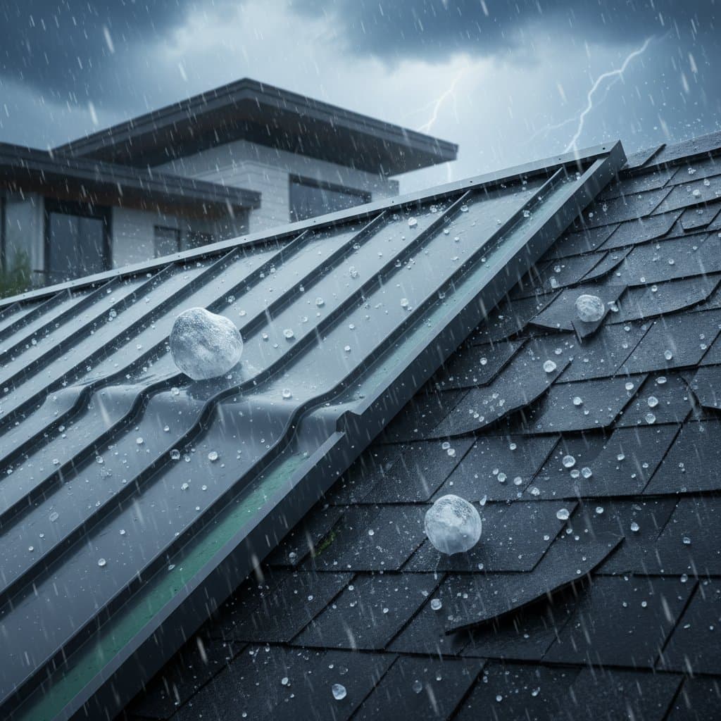 Featured image for Metal Roofs Flex Under Hail While Shingles Crack