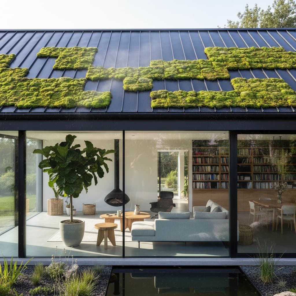 Featured image for Metal Roofs Stay 25°F Cooler with Living Moss