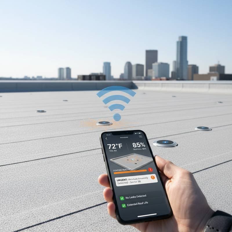 Smart Sensors Catch Roof Coating Failure Before Leaks