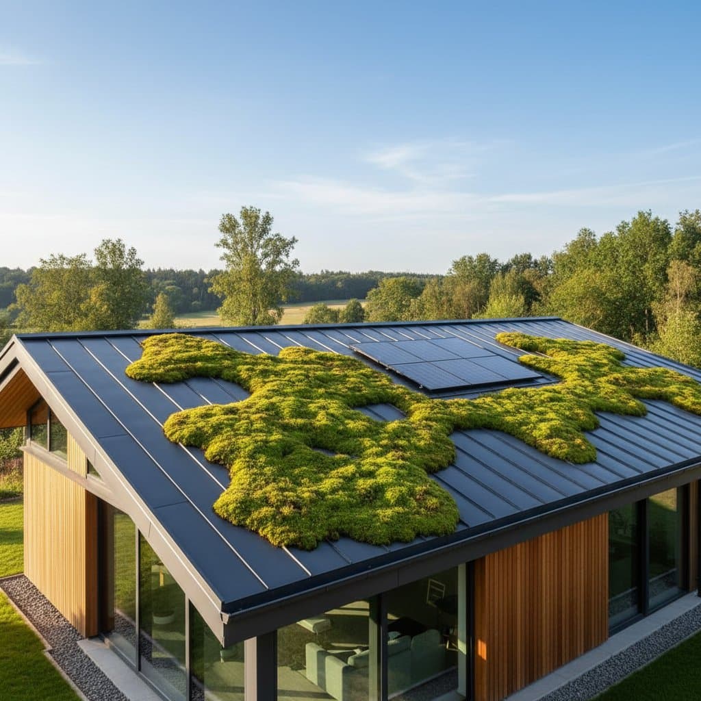 Moss-Covered Metal Roofs Cut Surface Heat by 25 Degrees