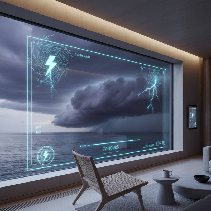 Smart Windows Alert You to Storms 3 Days Early