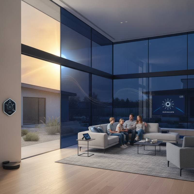 Smart Windows That Auto-Tint for Solar Storm Protection